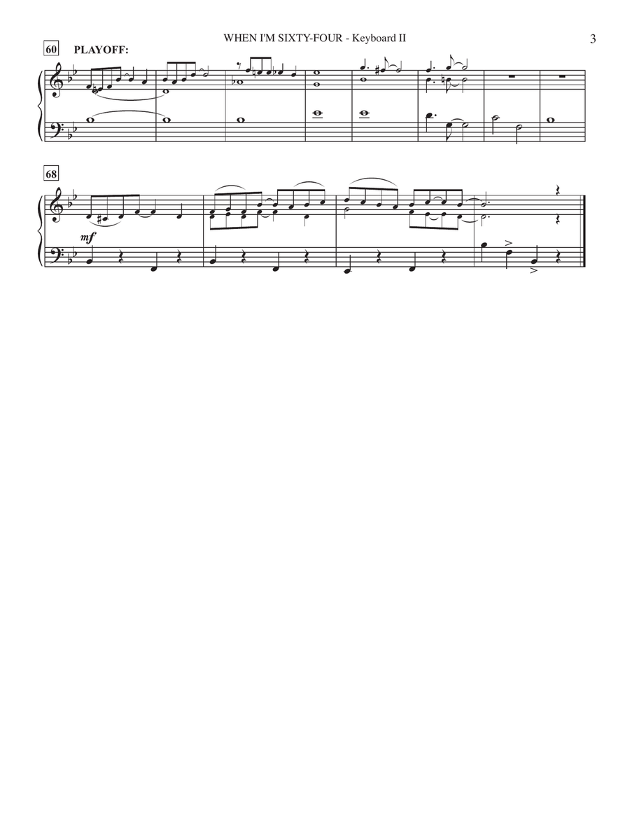 When I'm Sixty-four Small Ensemble scores gallery preview page 4
