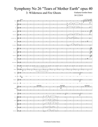 Symphony No 26 in B flat Major "Tears of Mother Earth" Opus 40 - 3rd Movement (3 of 5) - Score Only