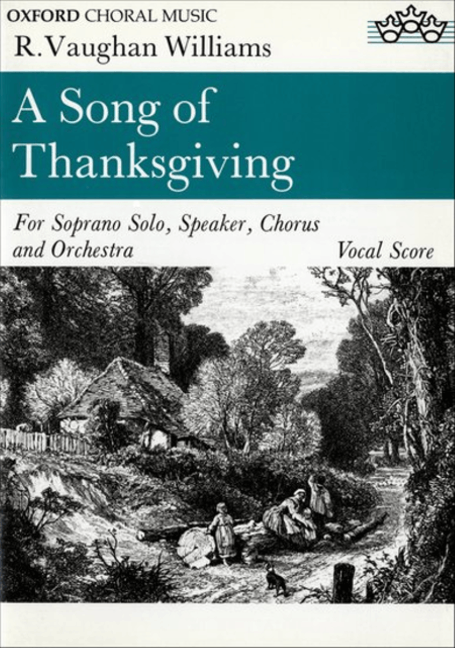 A Song of Thanksgiving 4-Part scores gallery preview page 1