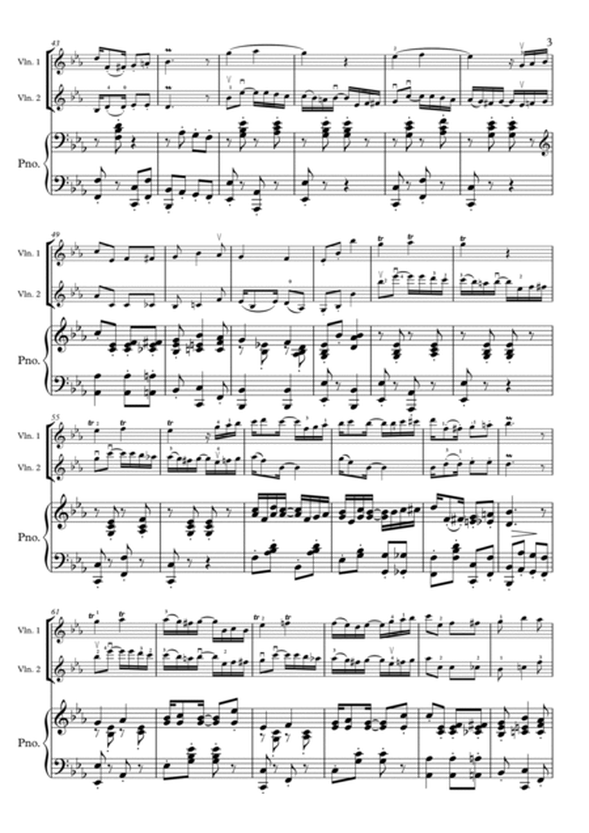 Joplin - Ragtime Dance - 2 Violins & Piano, Violin Duo, Violin Group