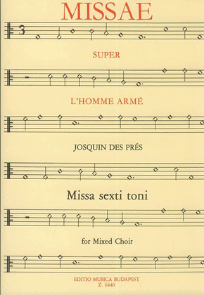 Missa L'homme arme Missa sexti toni für gem. Cho