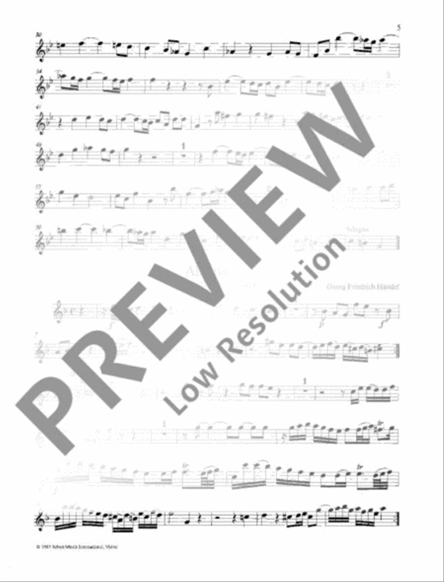 Quartet movements Alto Recorder scores gallery preview page 6