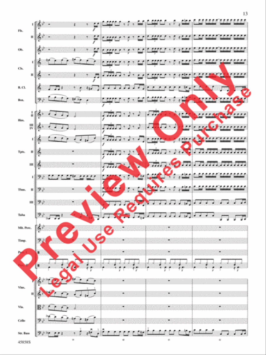 Hamilton, Suite from the Broadway Musical Full Orchestra scores gallery preview page 12