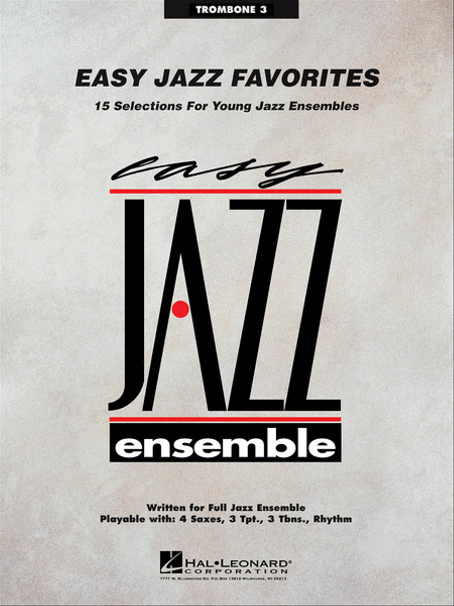 Easy Jazz Favorites – Trombone 3 Jazz Ensemble scores gallery preview page 1