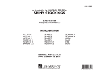 Book cover for Shiny Stockings (arr. Sammy Nestico) - Conductor Score (Full Score)
