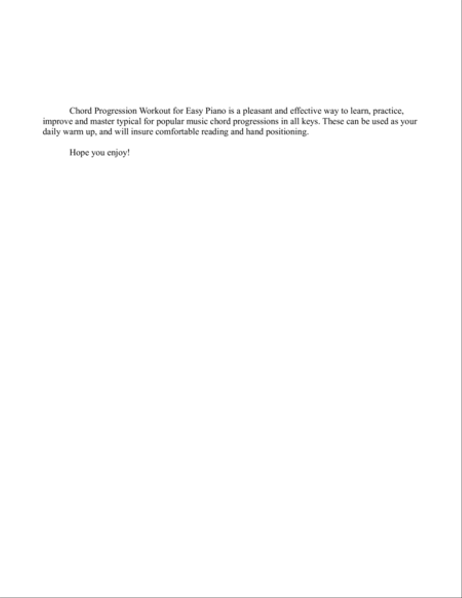 Piano Chord Progressions Workout Voice scores gallery preview page 2