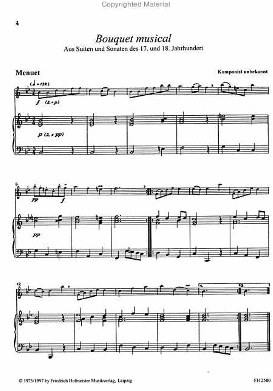 Bouquet musical. Flute scores gallery preview page 2