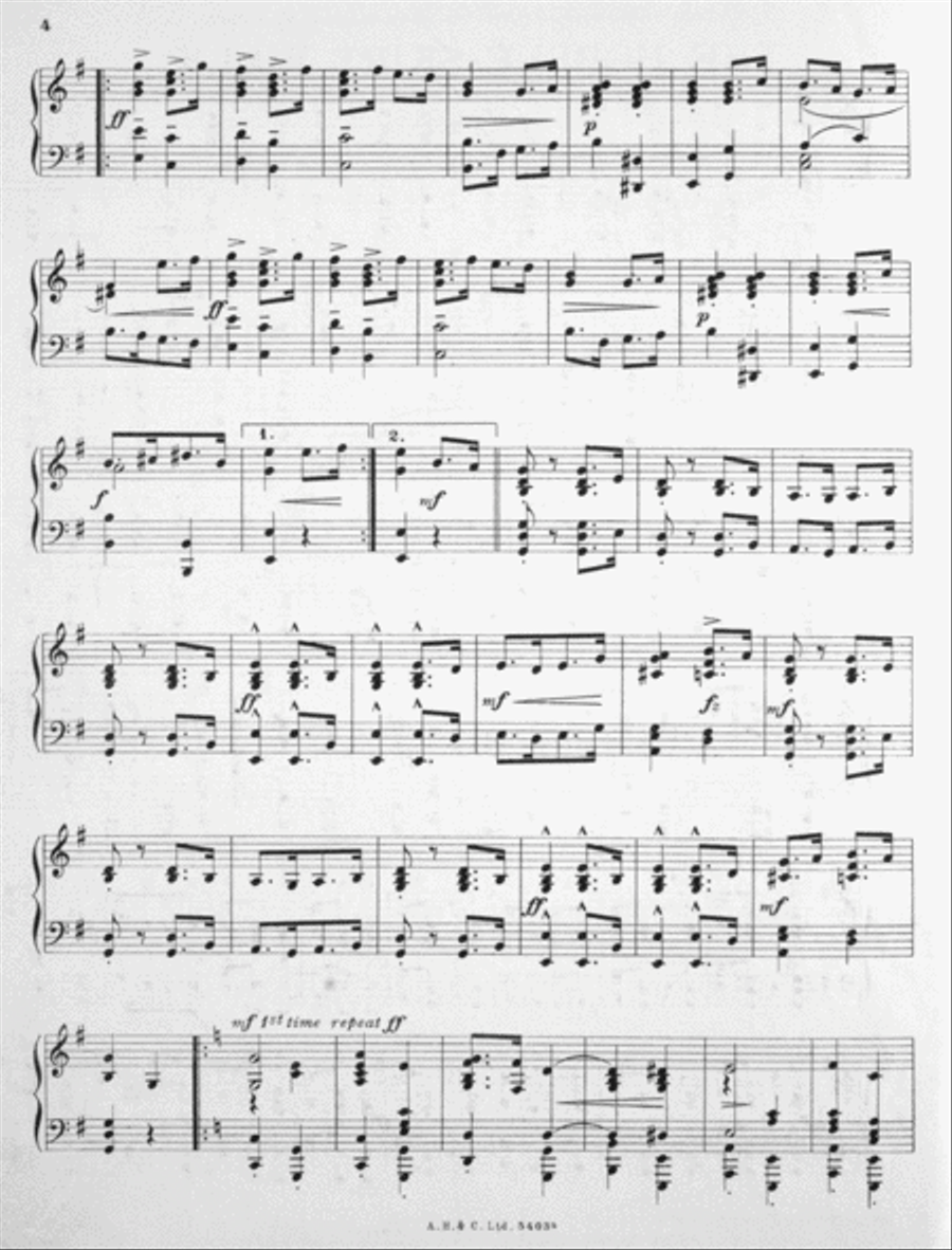The Hobble Skirt Walk One-Step Piano Solo scores gallery preview page 3