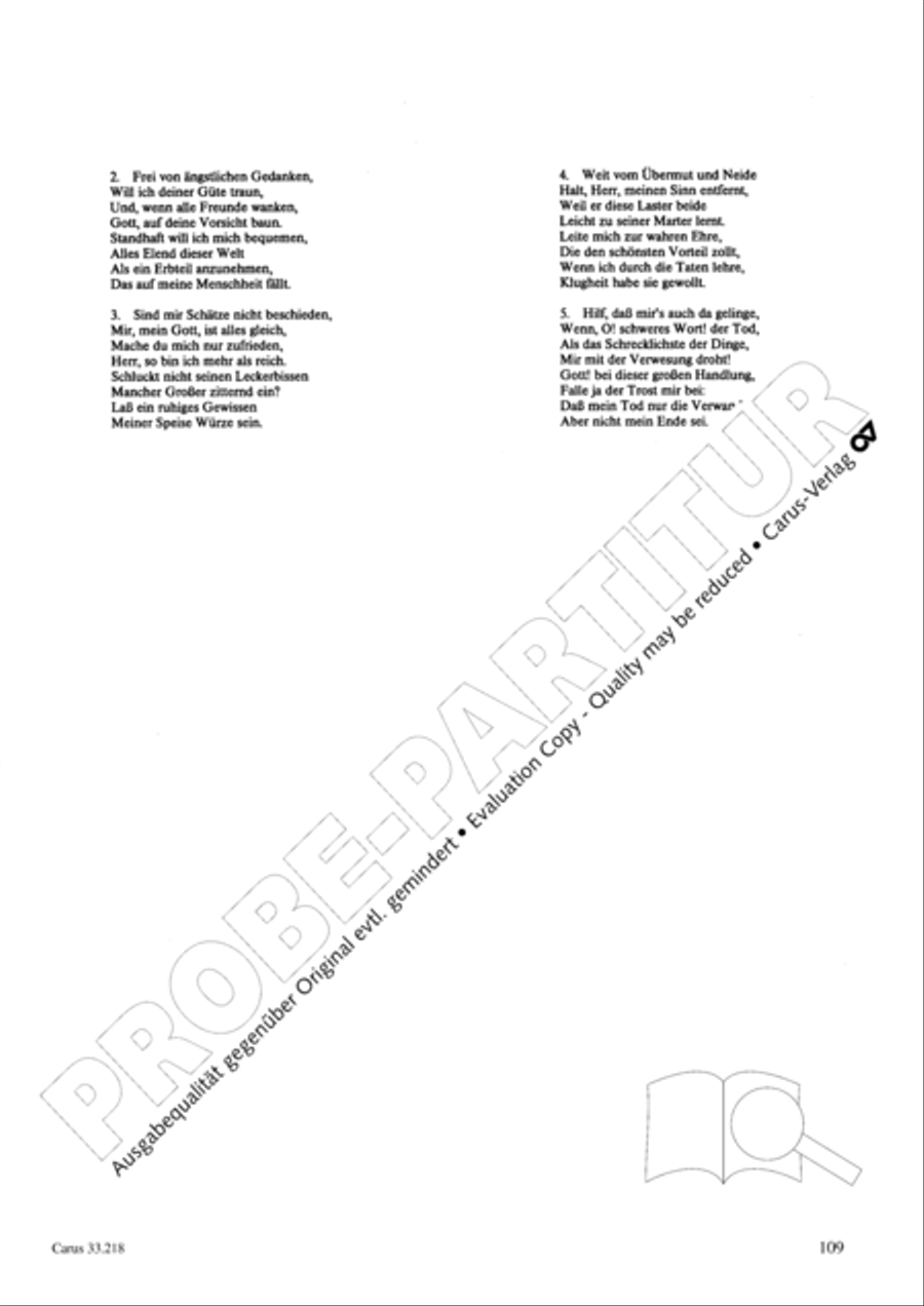 Geistliche Oden und Lieder (Gellert) Collection / Songbook scores gallery preview page 104