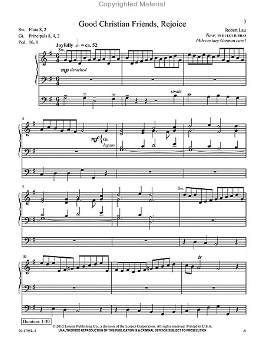 A Garland of Carols A Garland of Carols Organ Solo scores gallery preview page 2