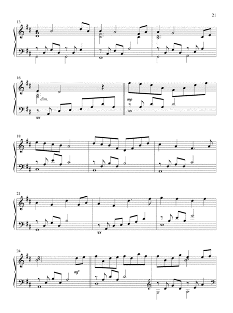 Let All Things Their Creator Bless! Piano Solo scores gallery preview page 12