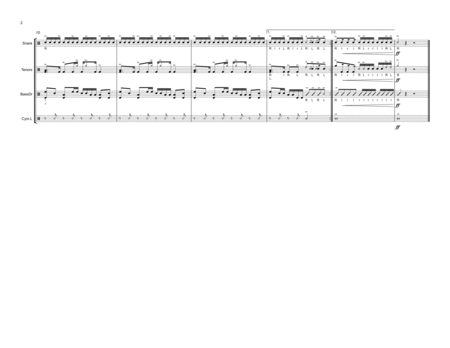 Sticky Street Beat - Intermediate Drumline Cadence image number null