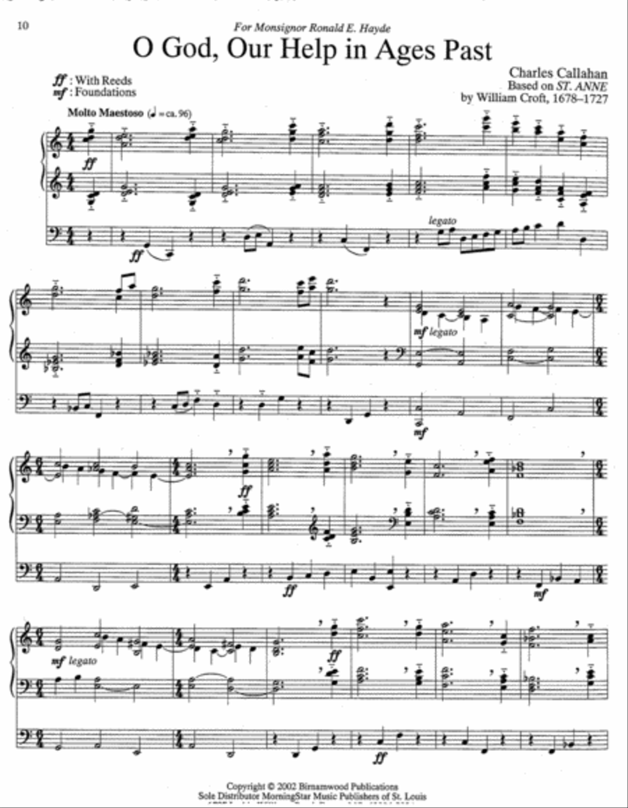 Six Postludes on English Hymn Tunes Organ scores gallery preview page 3