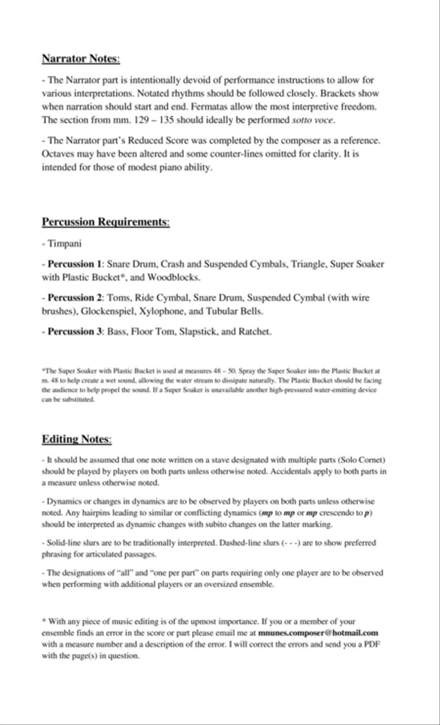 Curtains for Brass Band and Narrator Brass Band scores gallery preview page 3