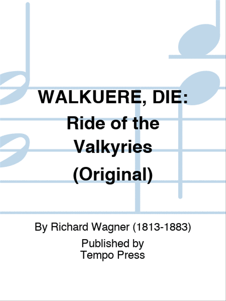 WALKUERE, DIE: Ride of the Valkyries (Original) Set of Parts scores gallery preview page 1