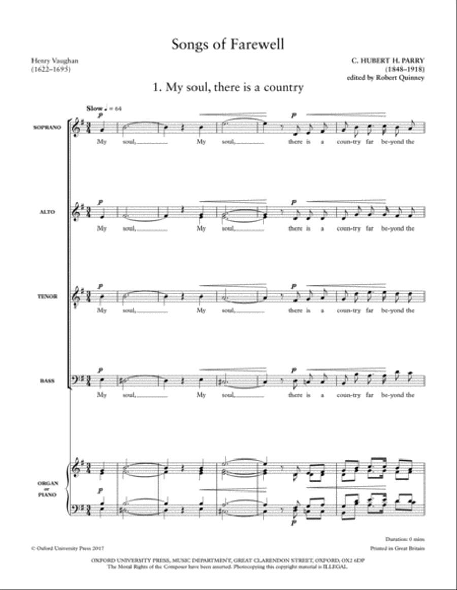 Songs of Farewell Divisi scores gallery preview page 2