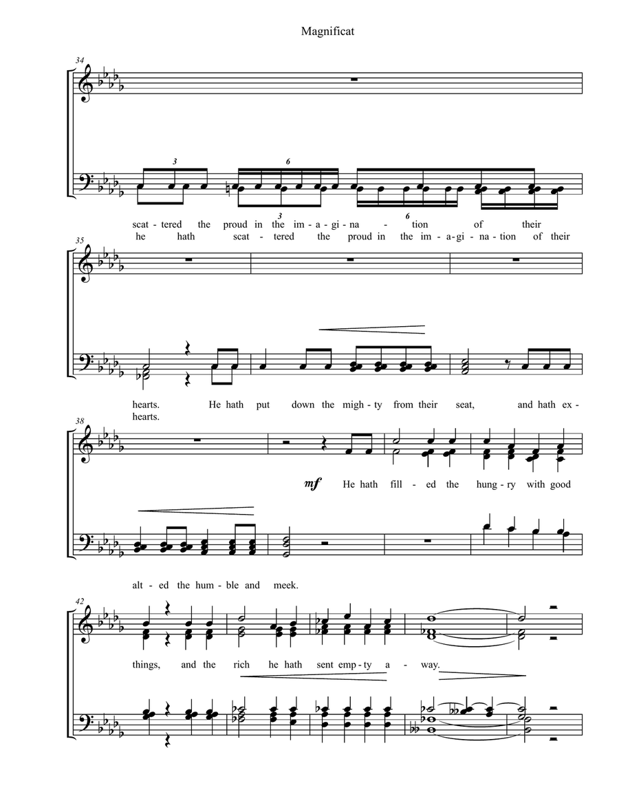 Sevice of Choral Evensong A Cappella scores gallery preview page 5