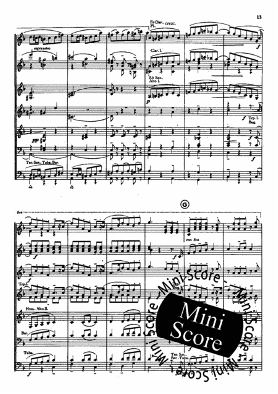 Piet Hein Rhapsodie Concert Band scores gallery preview page 15