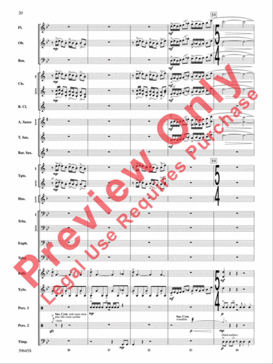 Whirlybird Whirlybird Concert Band scores gallery preview page 21
