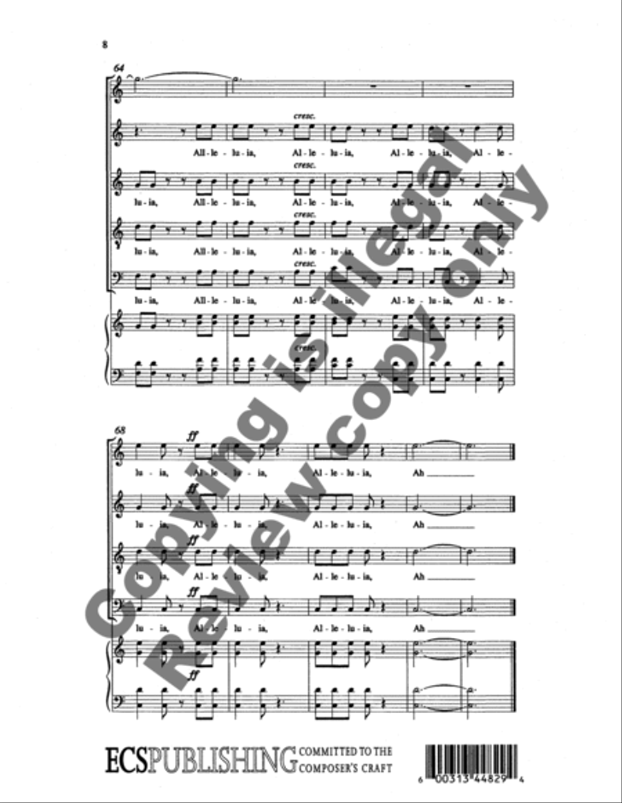 Alleluia 4-Part scores gallery preview page 10