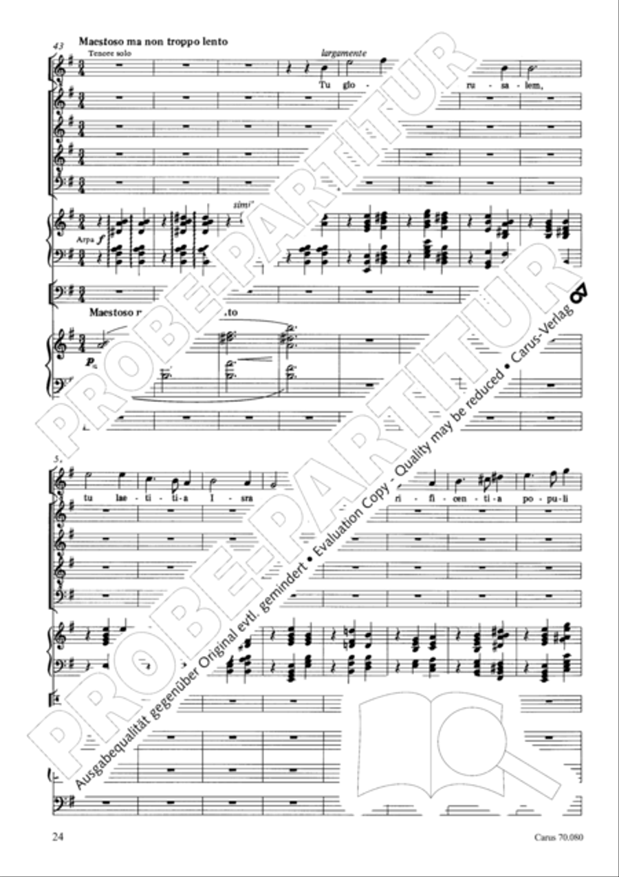 Five Short Sacred Compositions (Funf kleinere Kirchenwerke) Score scores gallery preview page 38