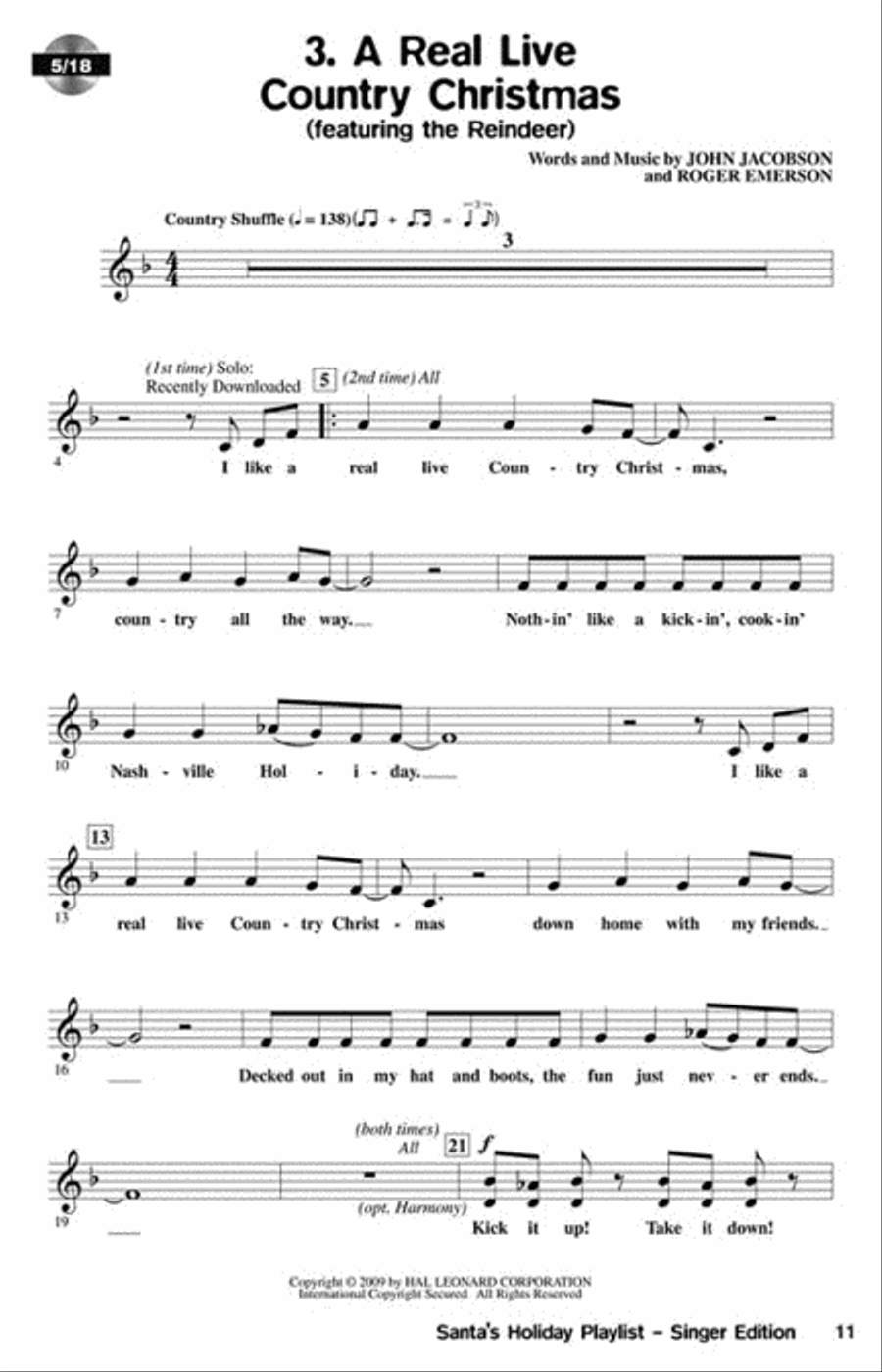 Santa's Holiday Playlist Santa's Holiday Playlist Choir scores gallery preview page 3