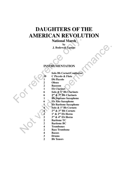 Daughters Of The American Revolution