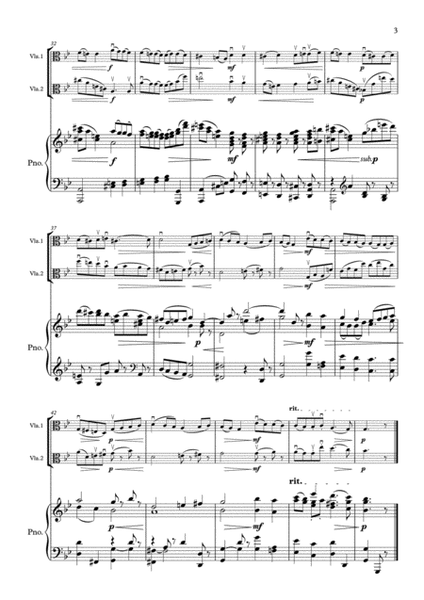 Bach - Gavotte in G Minor - 2nd. Viola Part & New Piano Part - Suzuki Bk.3