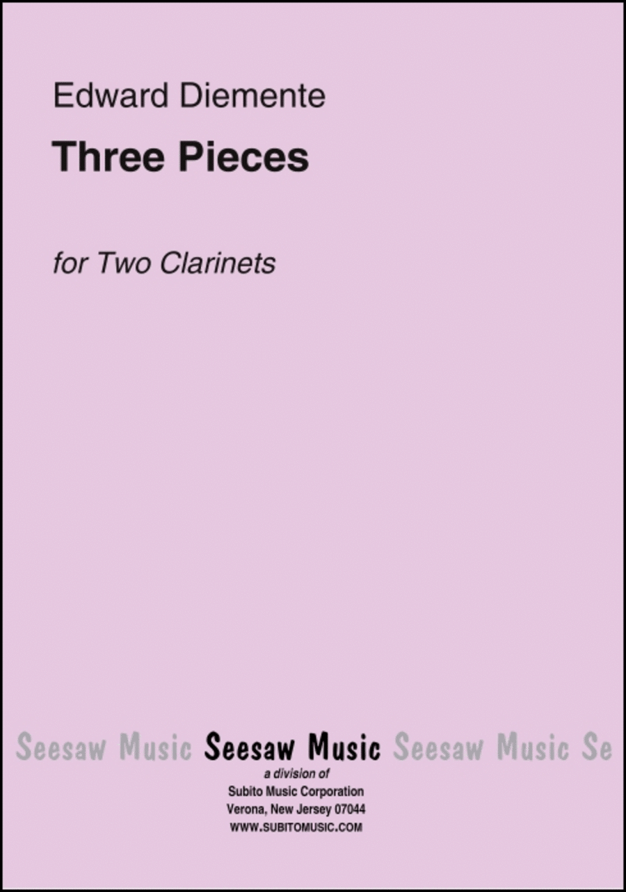 Three Pieces Three Pieces Clarinet Duet scores gallery preview page 1