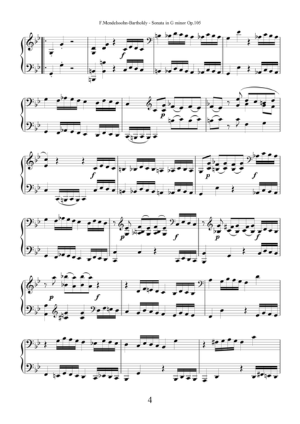 Mendelssohn-Bartholdy—Sonata in G minor Op.105