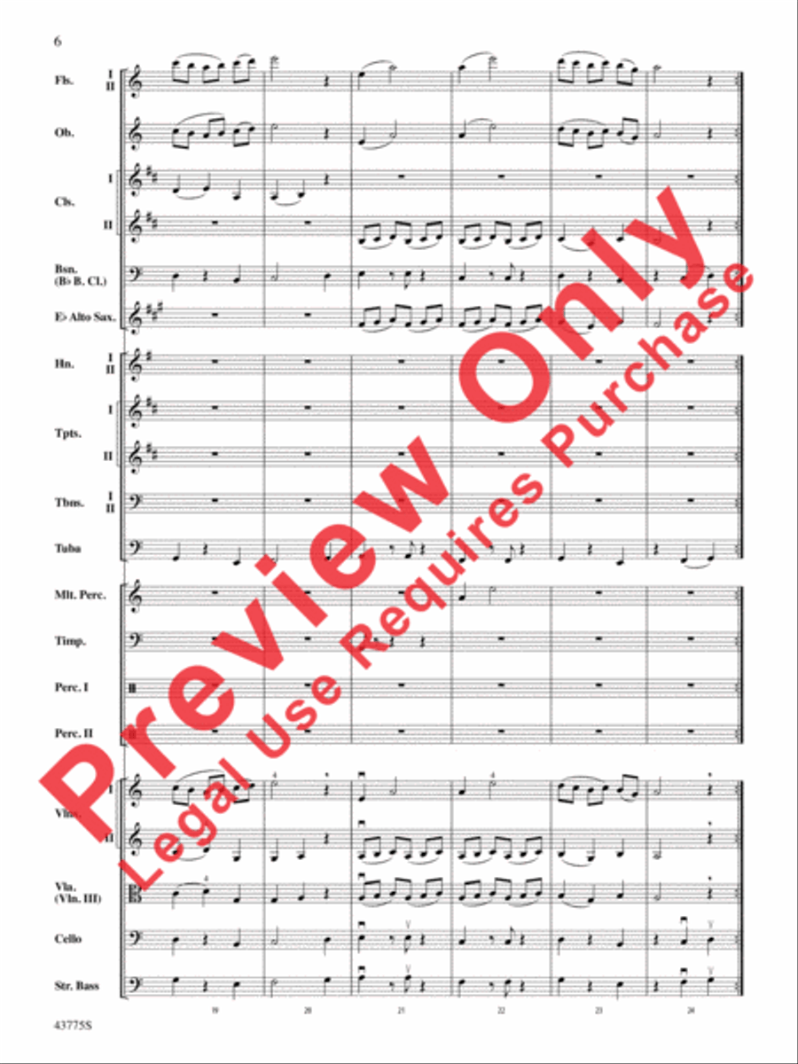 Ancient Echoes of Time Full Orchestra scores gallery preview page 7