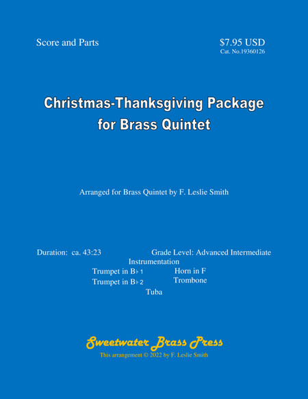 Christmas-Thanksgiving Package for Brass Quintet image number null
