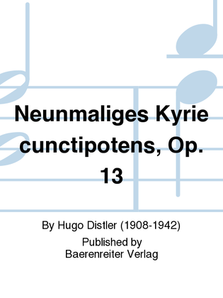 Neunmaliges Kyrie cunctipotens ("O milder Gott") (1566)