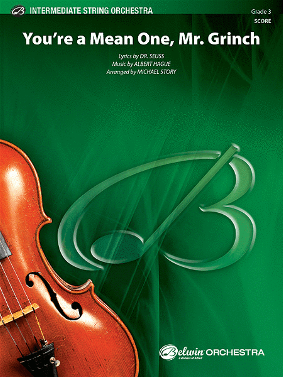 Book cover for You're a Mean One, Mr. Grinch (score only)