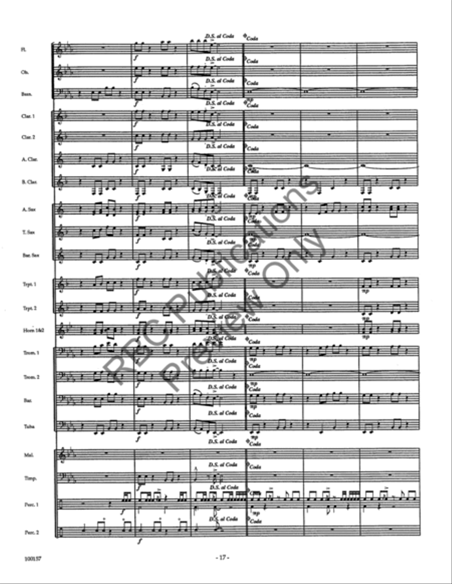 Dakota Morn (Score) Concert Band scores gallery preview page 19