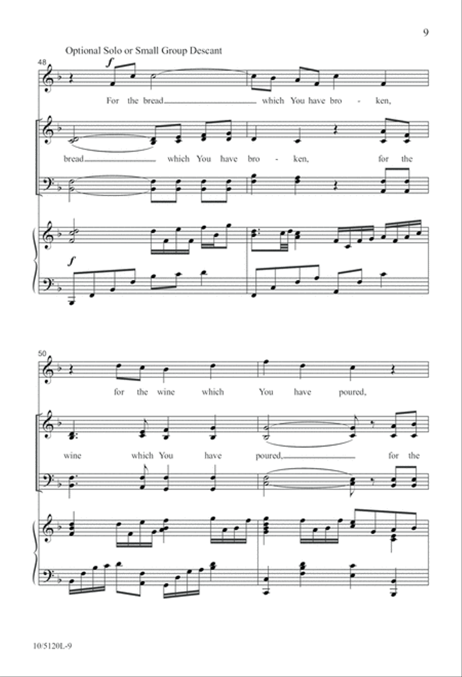 At This Table We Remember 4-Part scores gallery preview page 9