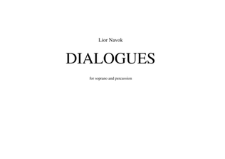 "Dialogues" - for Soprano and Percussion [Performance Score]