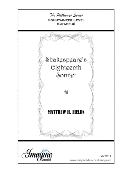 Shakespeare's Eighteenth Sonnet image number null