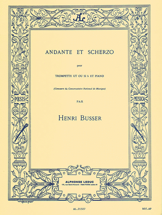Book cover for Andante And Scherzo, Op. 44 (trumpet And Piano)