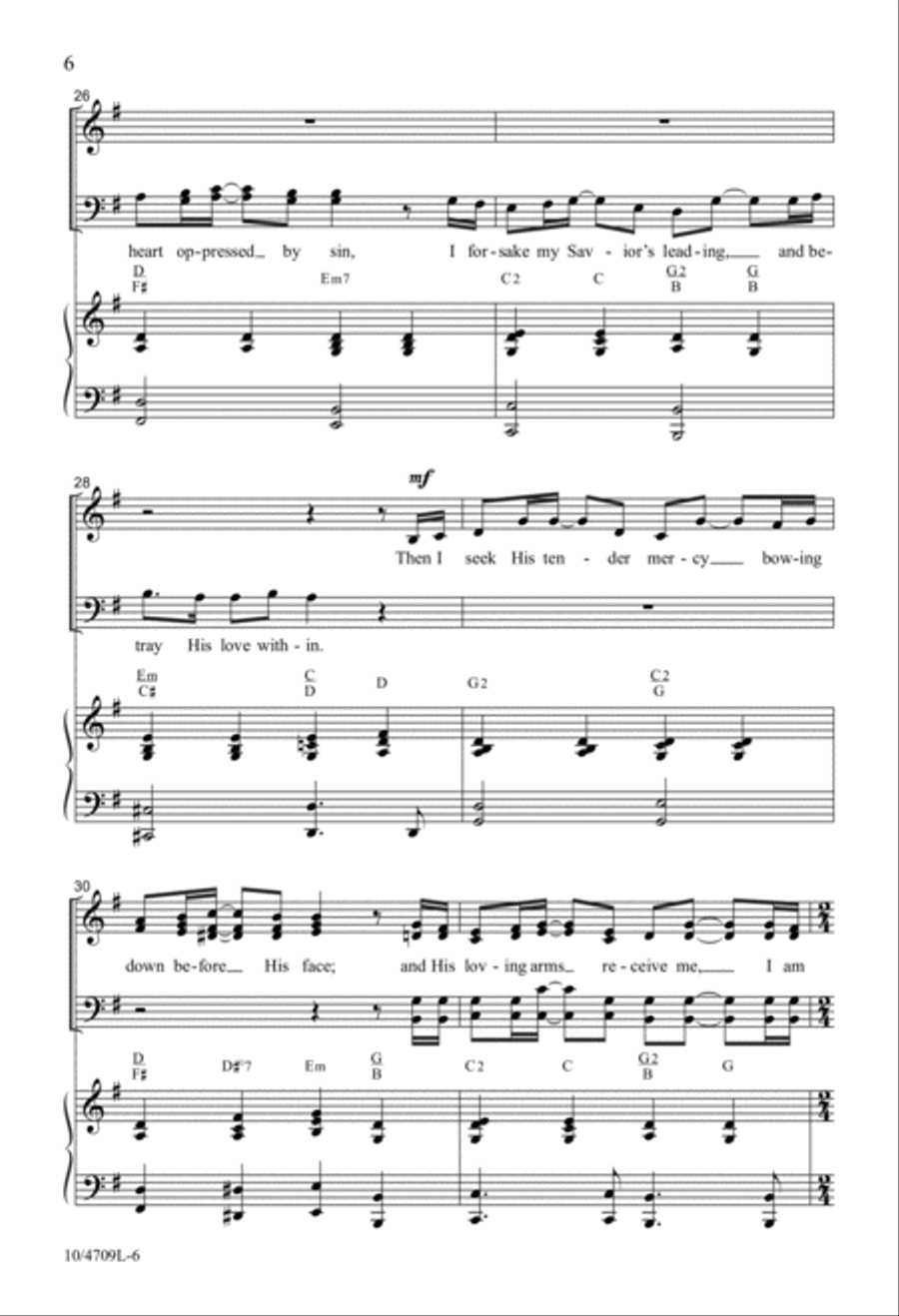 Captured by His Grace 4-Part scores gallery preview page 6
