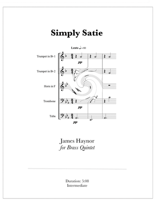 Simply Satie for Brass Quintet