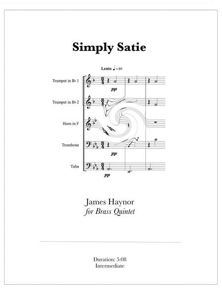Simply Satie for Brass Quintet image number null
