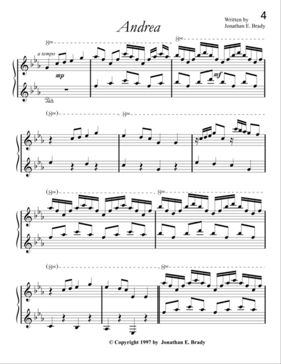 Andrea Piano Solo scores gallery preview page 4