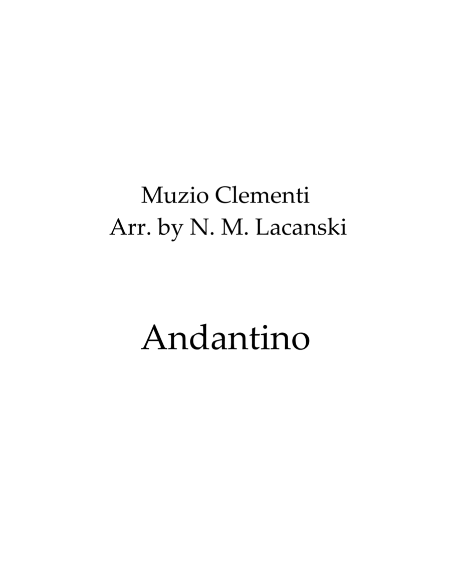 Andantino Woodwind Quartet scores gallery preview page 1