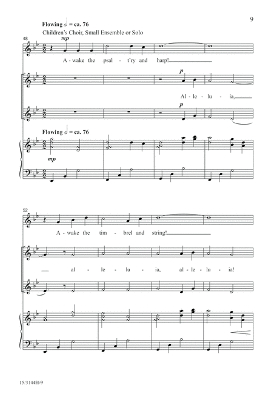 Awake, My Soul, and Sing! SSA scores gallery preview page 10