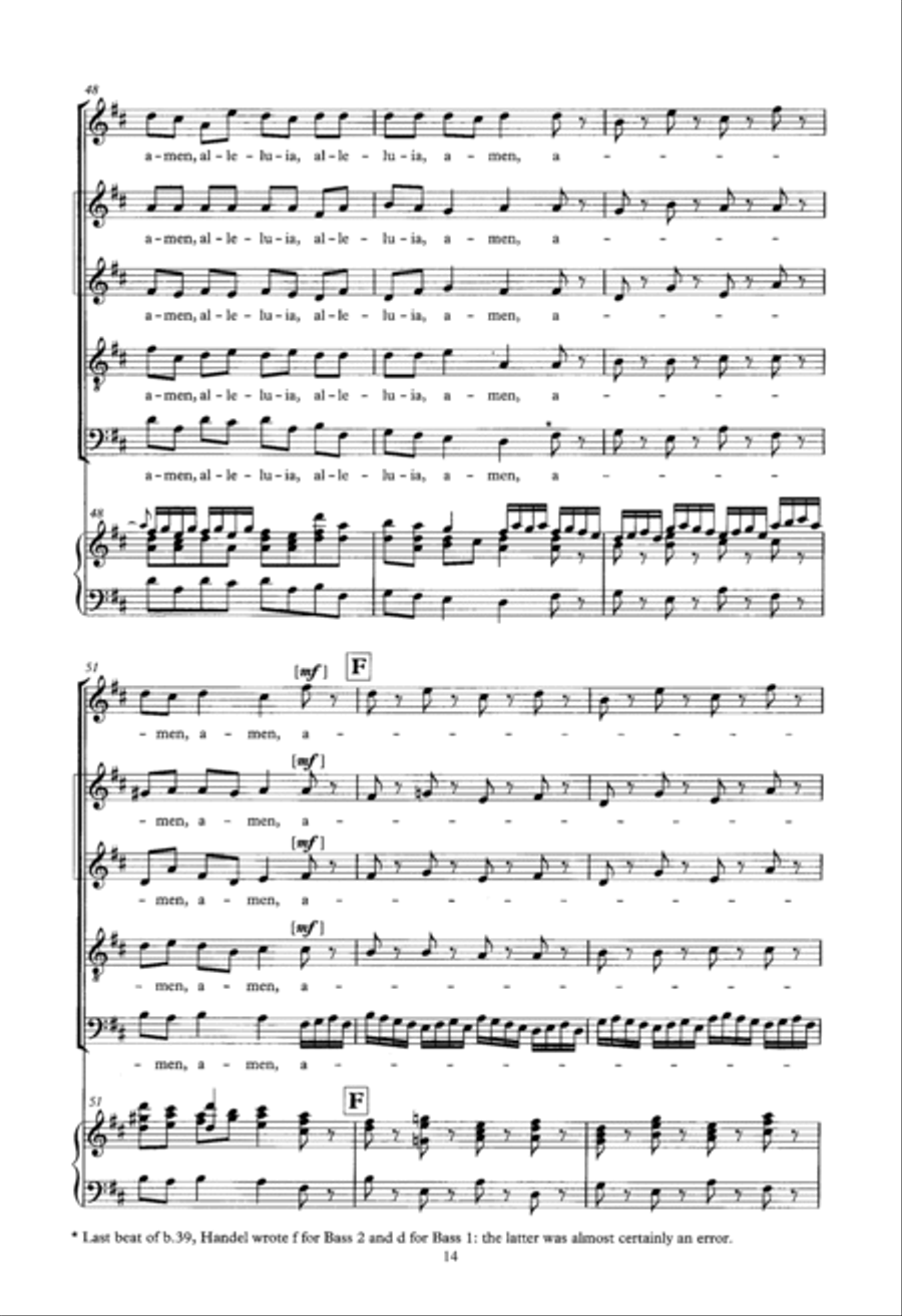 Zadok The Priest (arr. Donald Burrows) Choir scores gallery preview page 14