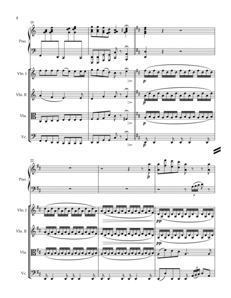 Jingle Bells (Strings Quartet & Piano)