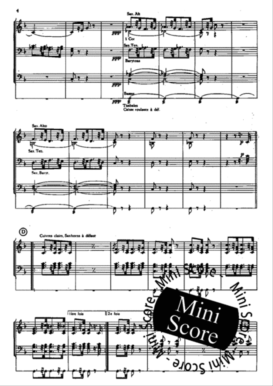 Les Diamants de la Couronne Concert Band scores gallery preview page 7