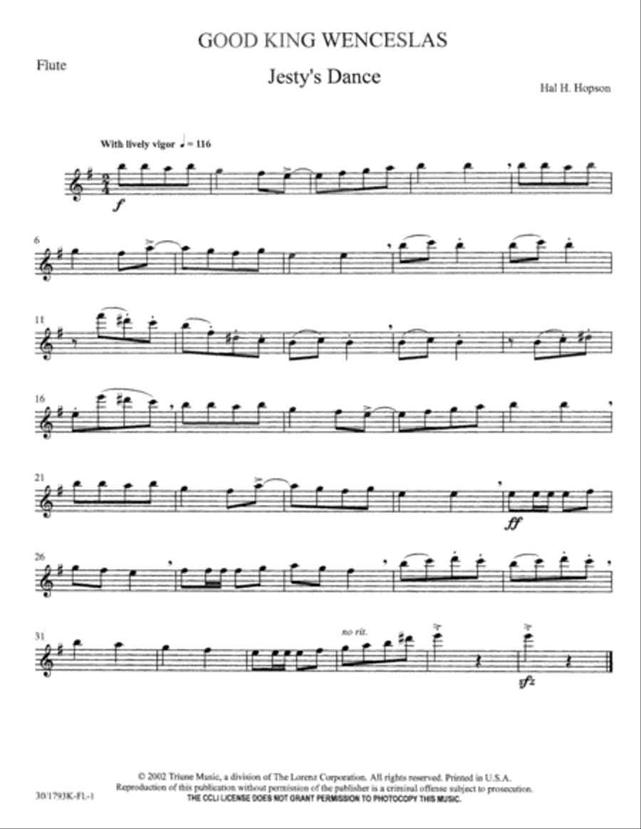 Good King Wenceslas - Inst Parts Choir scores gallery preview page 2
