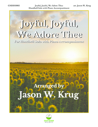 Book cover for Joyful, Joyful, We Adore Thee (for handbell solo with piano accompaniment)